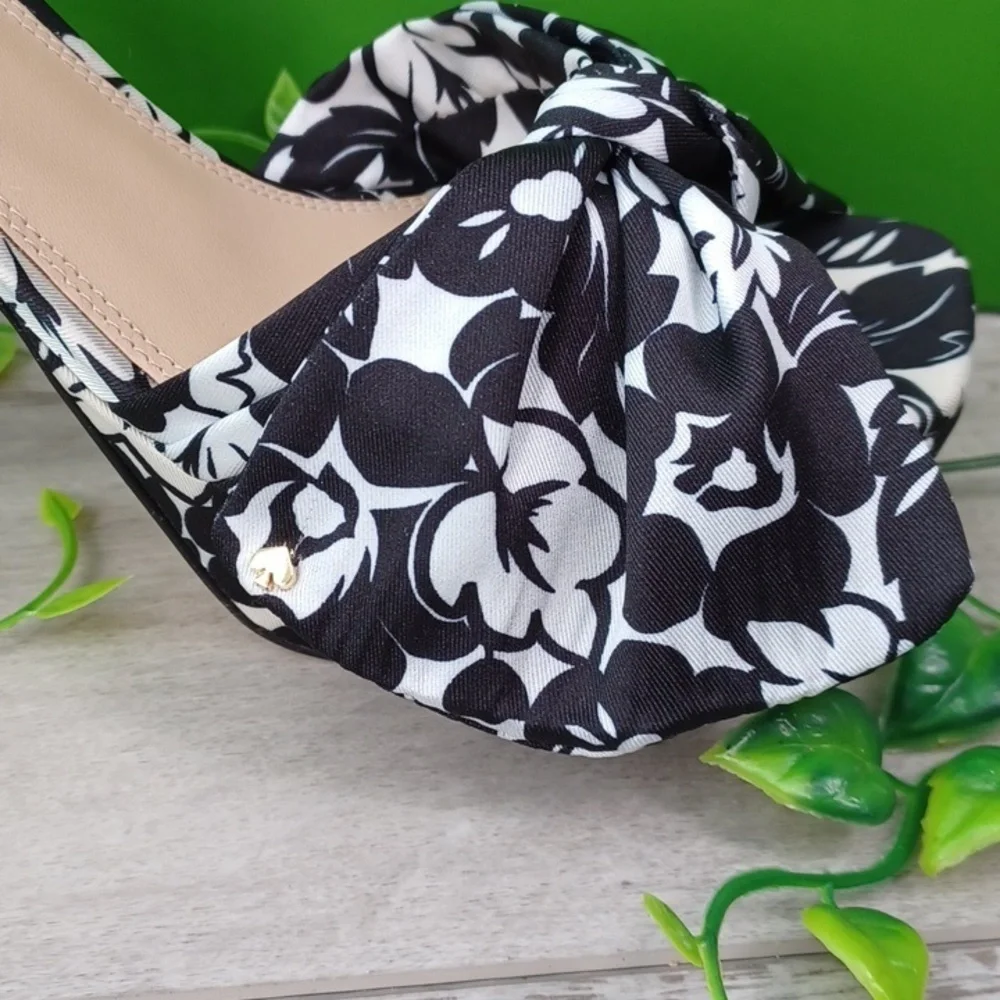 Kate Spade New York Lucie Tropical Foliage Floral Print Platform Sandals NIB